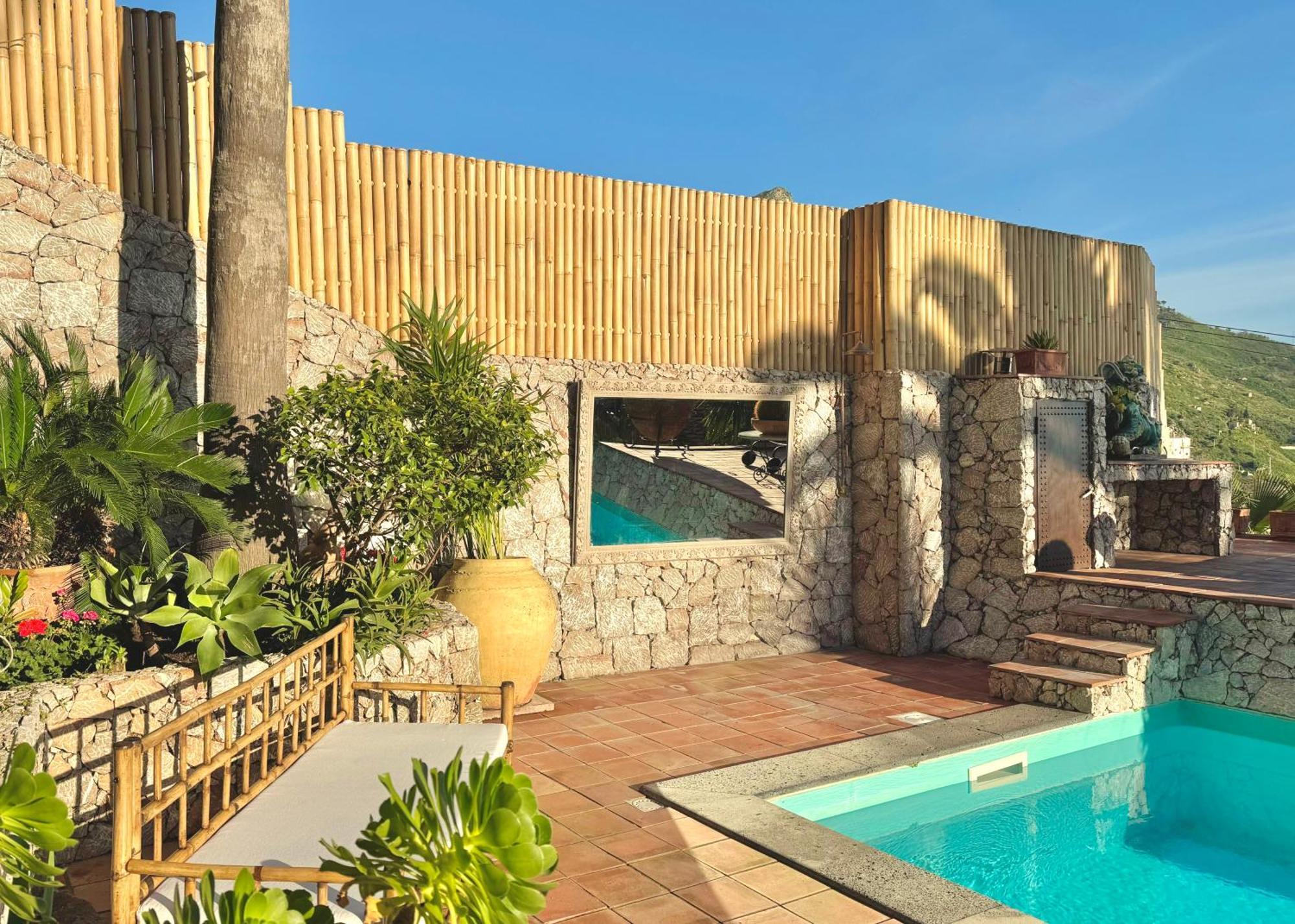 Villa Lou Taormina Private Villa With Panoramic Sea View Pool Exterior foto